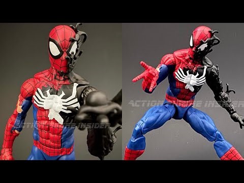 New Marvel Legends Secret Wars Alien Costing action figure in hand images by Action Figure Insider