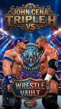 🔥 John Cena vs Triple H — Epic WWE Championship Battle! 😱🔥 #WWE #shorts #wrestling