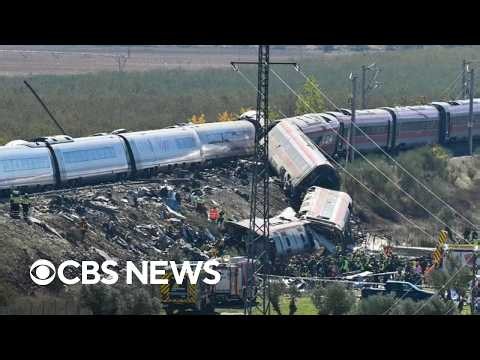 Deadly high-speed train collision in Spain, dozens killed