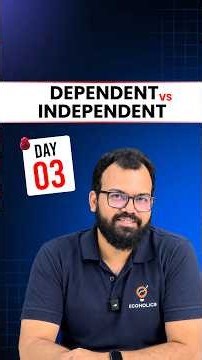 Dependent vs Independent Variable in Econometrics | Day 3