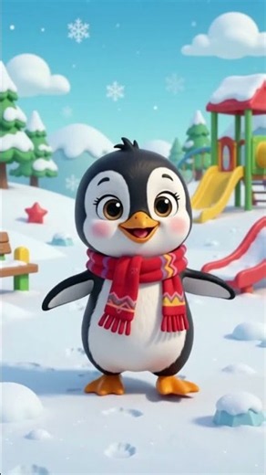 Waddle & Dance! 🐧 Cute Baby Penguin Dance Party! ❄️✨ #shorts⁠ #kids #kidsvideo #kidssongs