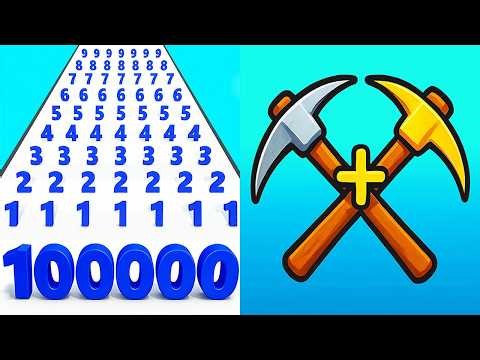Number Master VS Merge Miners - All Levels Gameplay Android iOS Ep 1