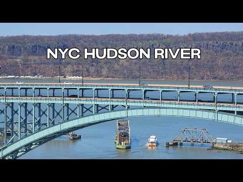 🔴NYC LIVE CAM🚆Amtrak & Relaxing Hudson River Views (ASMR)