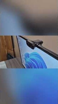 How to Mount the Logitech Brio 100 Webcam on a Monitor #shorts