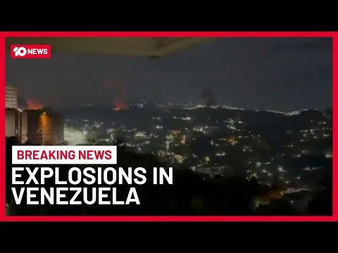 Explosions Reported In Venezuelan Capital Caracas Amid Rising Tensions With United States | 10 News