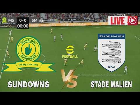 🎮 Mamelodi Sundowns vs Stade Malien | CAF Champions League 2026 | Today's Match Simulation PES2021 