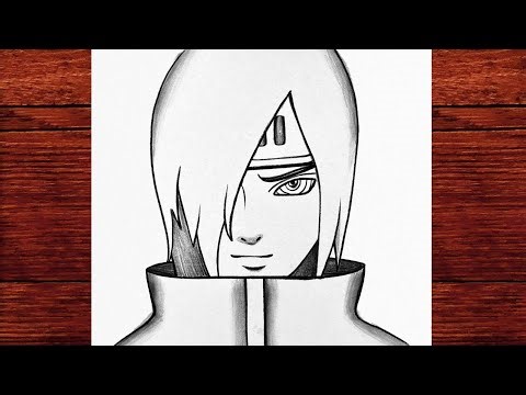 How to Draw Nagato Uzumaki Step by Step | Easy Anime Pencil Sketch