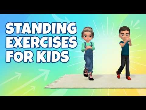 15 Min Standing Exercises For Kids: Grow Taller & Burn Fat!