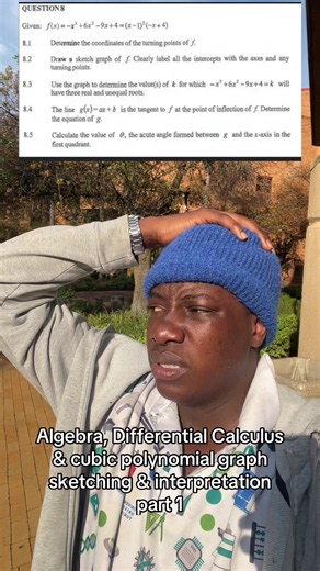 Calculus Grade 12: Cubic Polynomial Graph Sketching (Part 1)