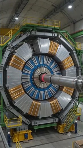 Deep inside the Large Hadron Collider #lhc #science #engineering #aviation #timelapse #shorts