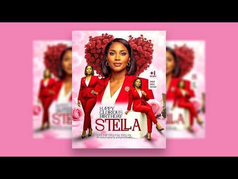 How To Make Professional And Stunning Celebrity Birthday Poster For All Social Media Design