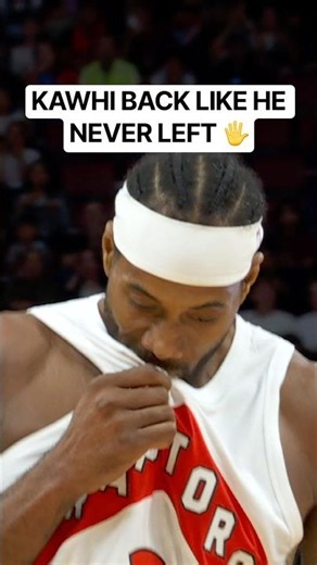 Kawhi Leonard first preseason bucket as a Raptor 👏