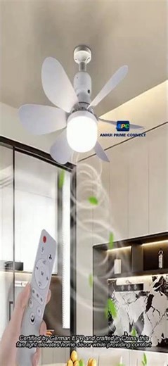 led ceiling fan light e27 remote control 3 colors changeable indoor home decoration bedroom led fan