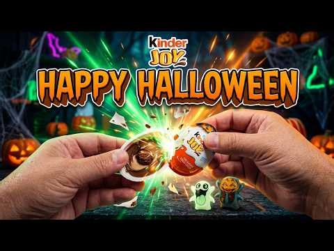 Halloween Kinder Joy 6-Pack Egg UnBoxing (Can We Find the Rare Ghost?)