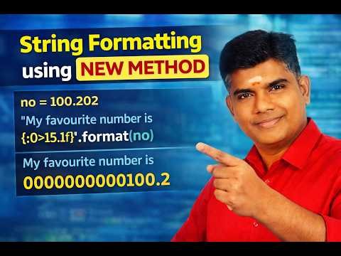 String formatting used in python 2.6 and above.