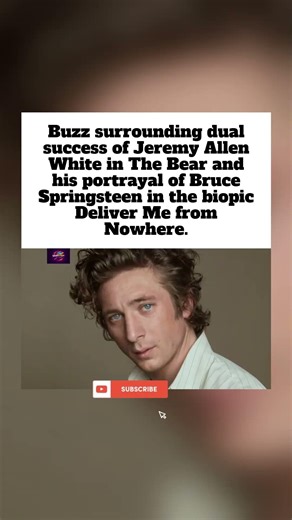 Jeremy Allen White shines in The Bear & Deliver Me from Nowhere #shorts
