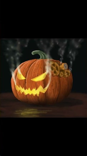 Steampunk Halloween pumpkin