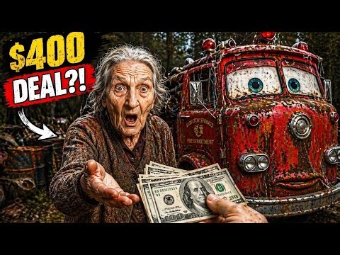 Restoring Burned RED Fire Truck From Cars(400$ DEAL) FULL ASMR PROCESS