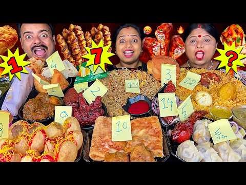 LUCKY NUMBER CHALLENGE LOSER GETS PUNISHMENT BENGALI SPICY NOODLES MUKBANG EATING SHOW ASMR VIRAL
