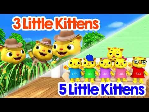 3 Little Kittens 🐱 5 Little Kittens - Kitten Songs!  | Little Baby Bum