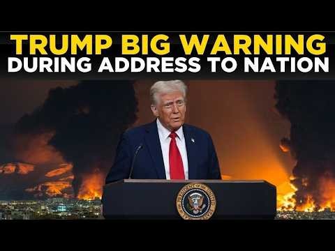 Donald Trump LIVE: Donald Trump Addresses Nation Amid Iran War, America on Edge | US News LIVE