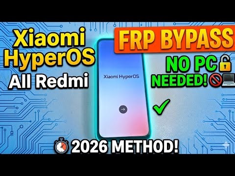 All Redmi Android 16 Google Account Unlock Without Computer - 100% Working (HyperOS 2.0)