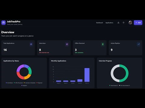 Full Stack Spring Boot 3 & Angular 17 Project | JobTrackPro Demo