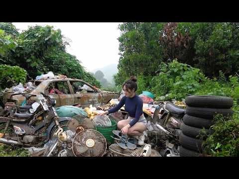 Mechanic Girl Restores Electric Fans and Water Pump Motors Before Helping a Student Repair a Bike