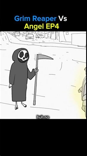 Grim Reaper vs Angel EP 4 💀😇 Who Wins This Time? 😂 #shorts