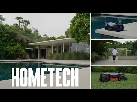 Robotic MOVA Yard Tech of the Future // Mid-Century Beverly Hills Home!
