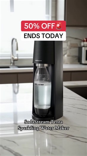 Last Chance for 50% OFF SodaStream Terra Maker