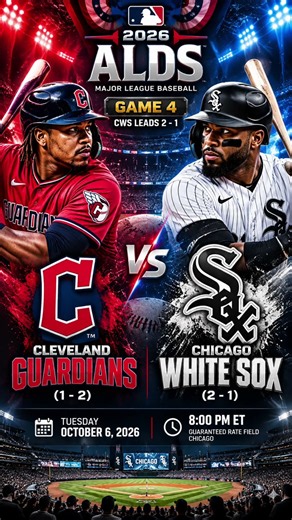 🔥 Guardians vs White Sox Today | ALDS Game 4 | MLB Playoffs 2026 ⚾ Cleveland vs Chicago