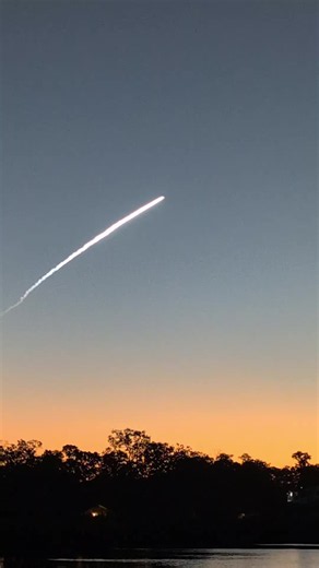 SpaceX this morning. View from Oldsmar (Tampa Bay). | spacex