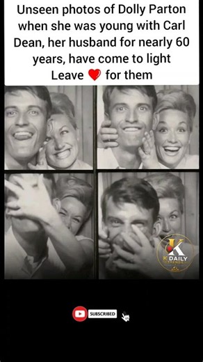 Dolly Parton & Carl Dean’s Rare Young Photos Will Melt Your Heart 🥹❤️#dollypartonstory #kdailytrends