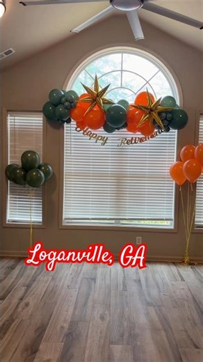 Retirement party balloon decor in Loganville, GA