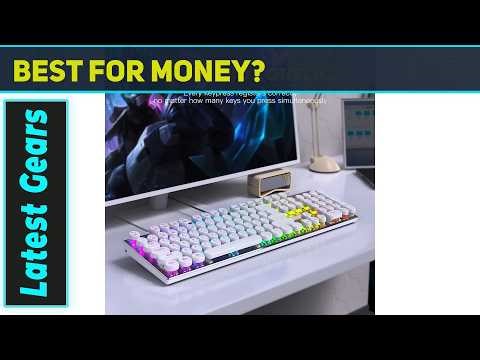 HUO JI E-Yooso Z-88 Best Typewriter Style Mechanical Gaming Keyboard RGB Blue Switch Clicky Wired