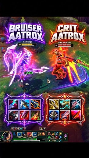 CRIT AATROX vs NORMAL AATROX #leagueoflegends