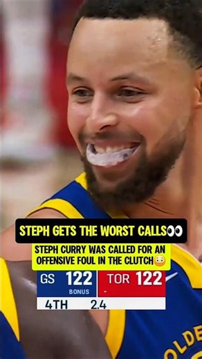Steph Curry gets the WORST foul calls😭