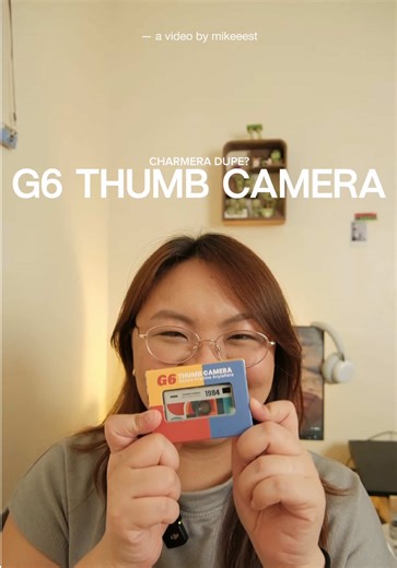 Charmera doop?? This is the G6 thumb camera i got here from tiktok shop! — #mikeeest #minicamera #digicam #digitalcamera #ccd