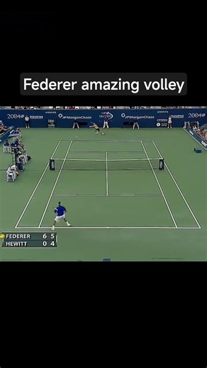 Federer volley