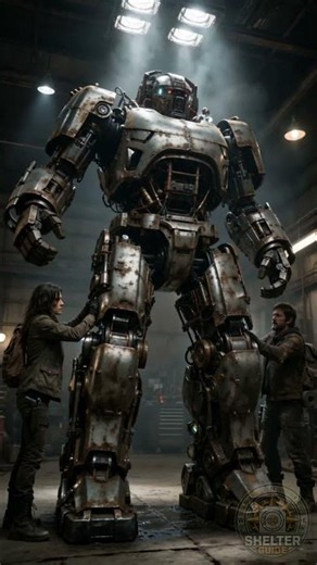 Scrap Metal Turned Into an Incredible Walking Mech! 🔥⚙️ #Robot #DIY