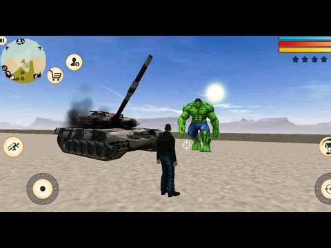 Giant Monster Crime Simulator | Incredible Hulk Kick Helicopter & Steal Army Tank - Android GamePlay