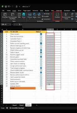 Learn how to Insert Check box in Excel #excel