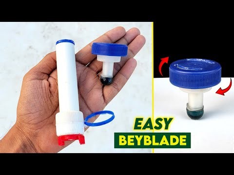 How to make beyblade|Automatic returnable beyblade make with bottle cap