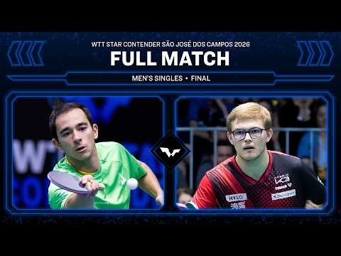 FULL MATCH | Hugo Calderano vs Alexis Lebrun | MS Final | #WTTSaoJose 2026