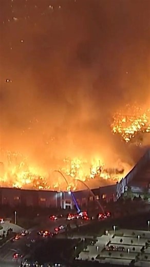 Fire Explodes at Toilet Paper Warehouse in California