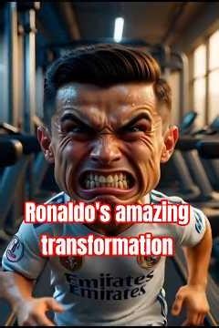 Ronaldo’s Tiny Heartbreak → Alien Transformation #ronaldo #messi #funny #cr7 #goat #transformation