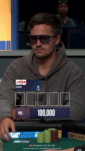 A nice flop for both players in the WSOP!