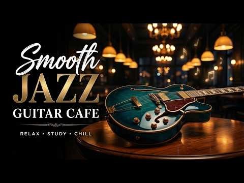 Smooth Jazz Guitar ☕ Peaceful Cafe Music for Reading, Studying & Quiet Night Relax