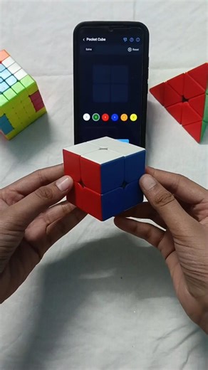 2 by 2 Rubik's cube solving to Digital Ai 🤯💥 #speedcubing #ai #rubikscube